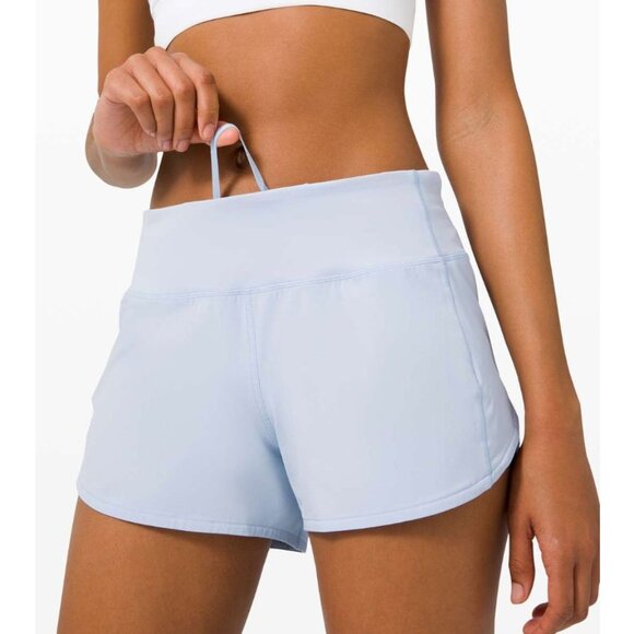 Lululemon Speed Up Short Long *4" Updated Fit Daydream Light Blue Size 4 - Picture 1 of 5